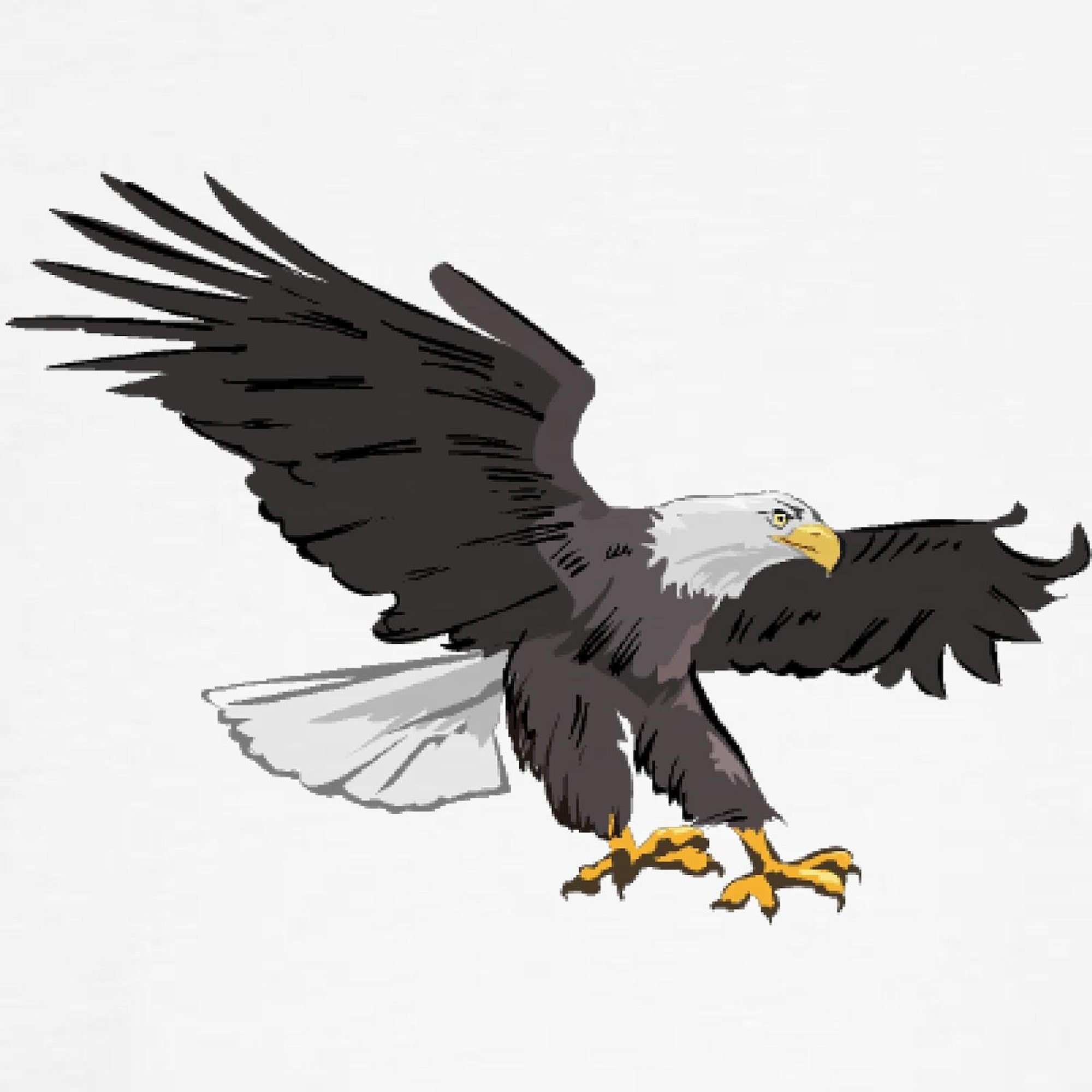 CafePress - American Bald Eagle Sweatshirt - Crew Neck Sweatshirt