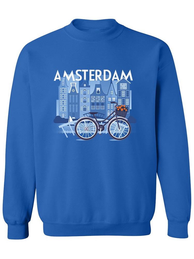 Amsterdam City View Sweatshirt Men -Image by Shutterstock, Male Large