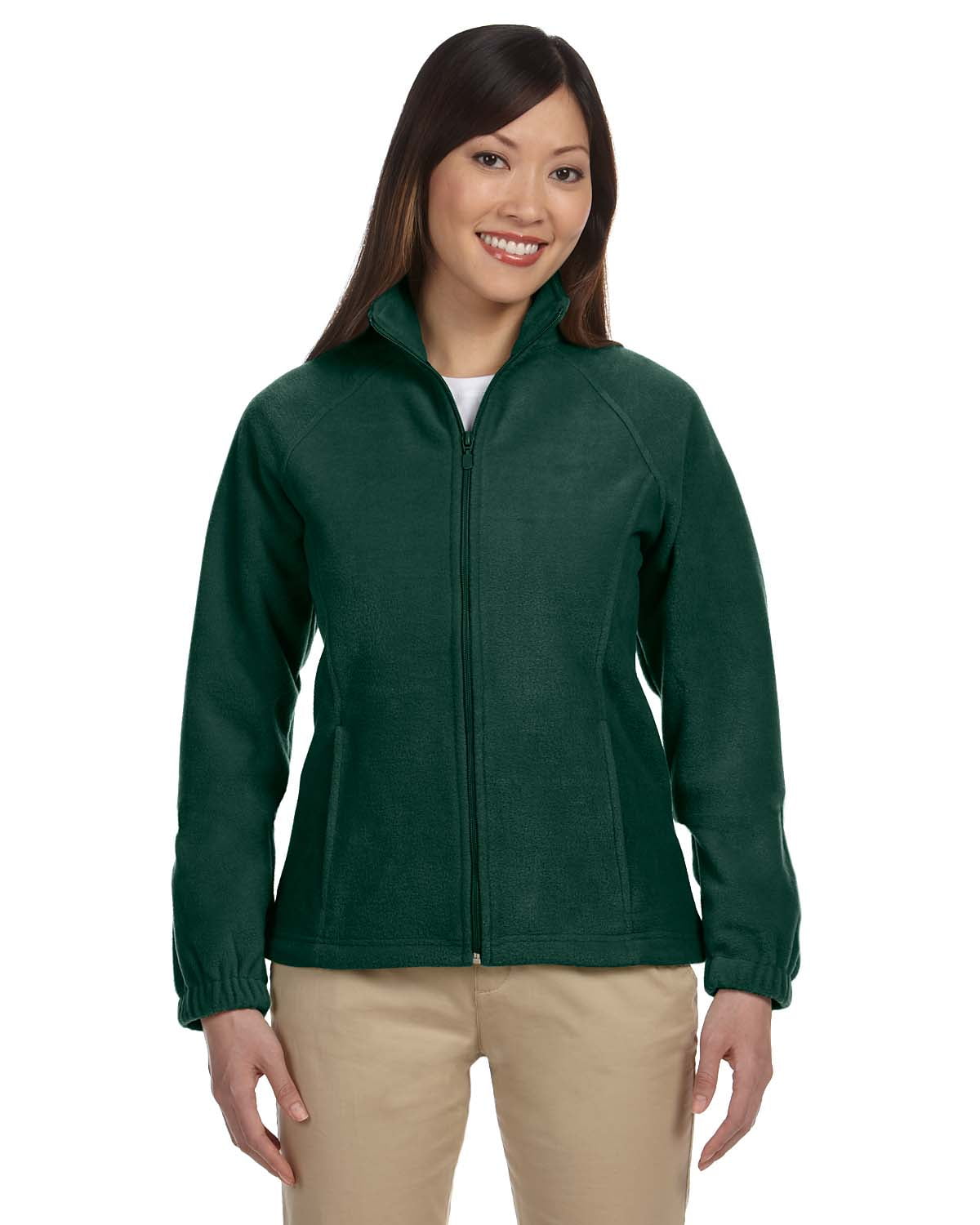 Ladies' 8 Oz. Full-Zip Fleece , M990W , HUNTER , Medium