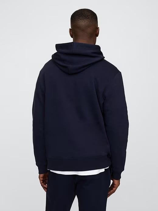 GAP Men's Heritage Logo Pullover Fleece Hoodie - Gray size XXL